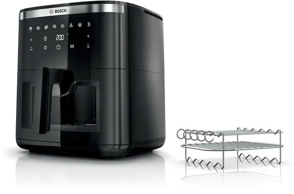 BOSCH MAF671B1 S6 forrólevegős sütő 7,2 literes kosárral és 8 programmal