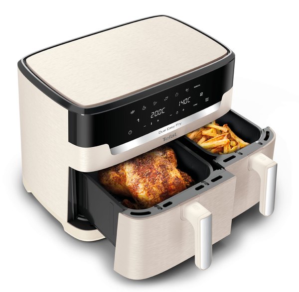 TEFAL EY9428E0 Easy Fry Dual XXL 11 literes, kétkosaras forrólevegős sütő