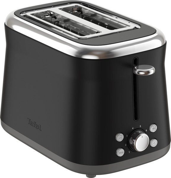 TEFAL TT7208E0 Collection Black kétrekeszes kenyérpirító