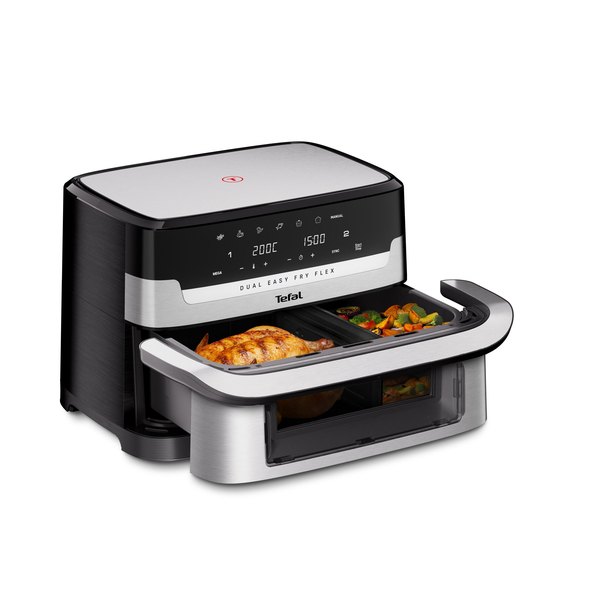 TEFAL EY922DE0 Dual Easy Fry Flex 9 literes forrólevegős sütő