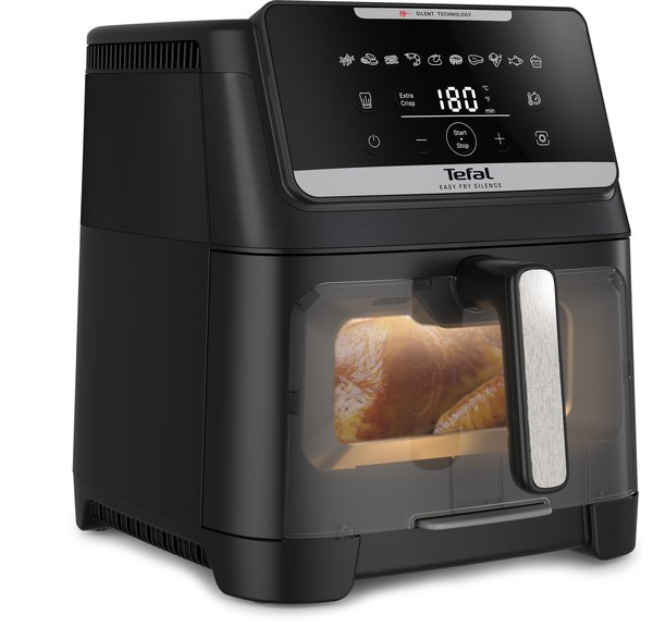 TEFAL EY8468E0 Easy Fry Silence XXL 7 l Vision fekete forrólevegős sütő
