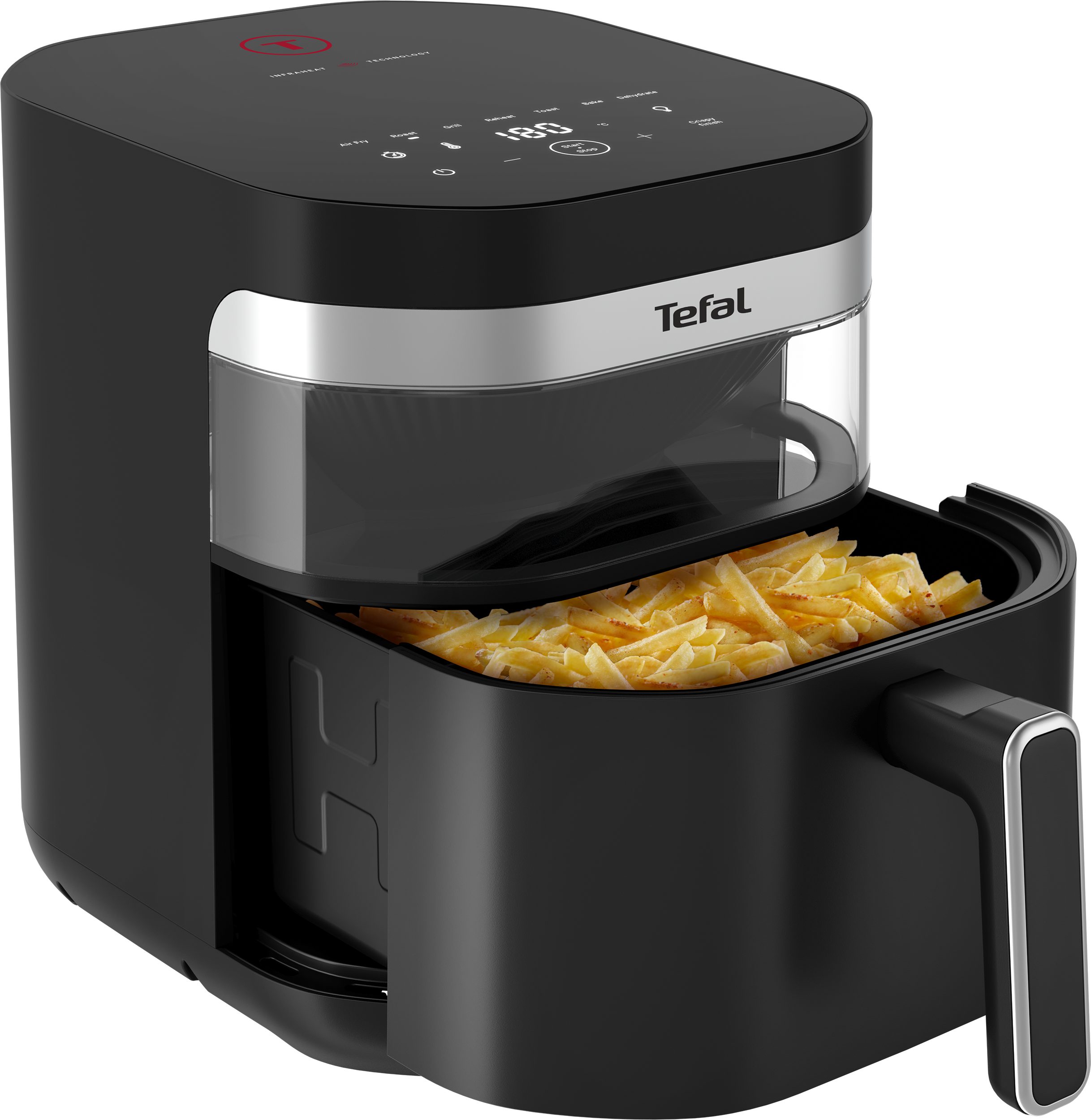 TEFAL EY8328E0 Easy Fry Infrared fekete forrólevegős sütő, 7 l