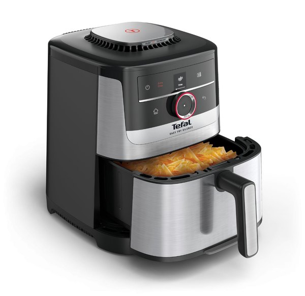 TEFAL EY572DE1 Easy Fry Smart & Silence 5 l-es rozsdamentes acél forrólevegős sütő