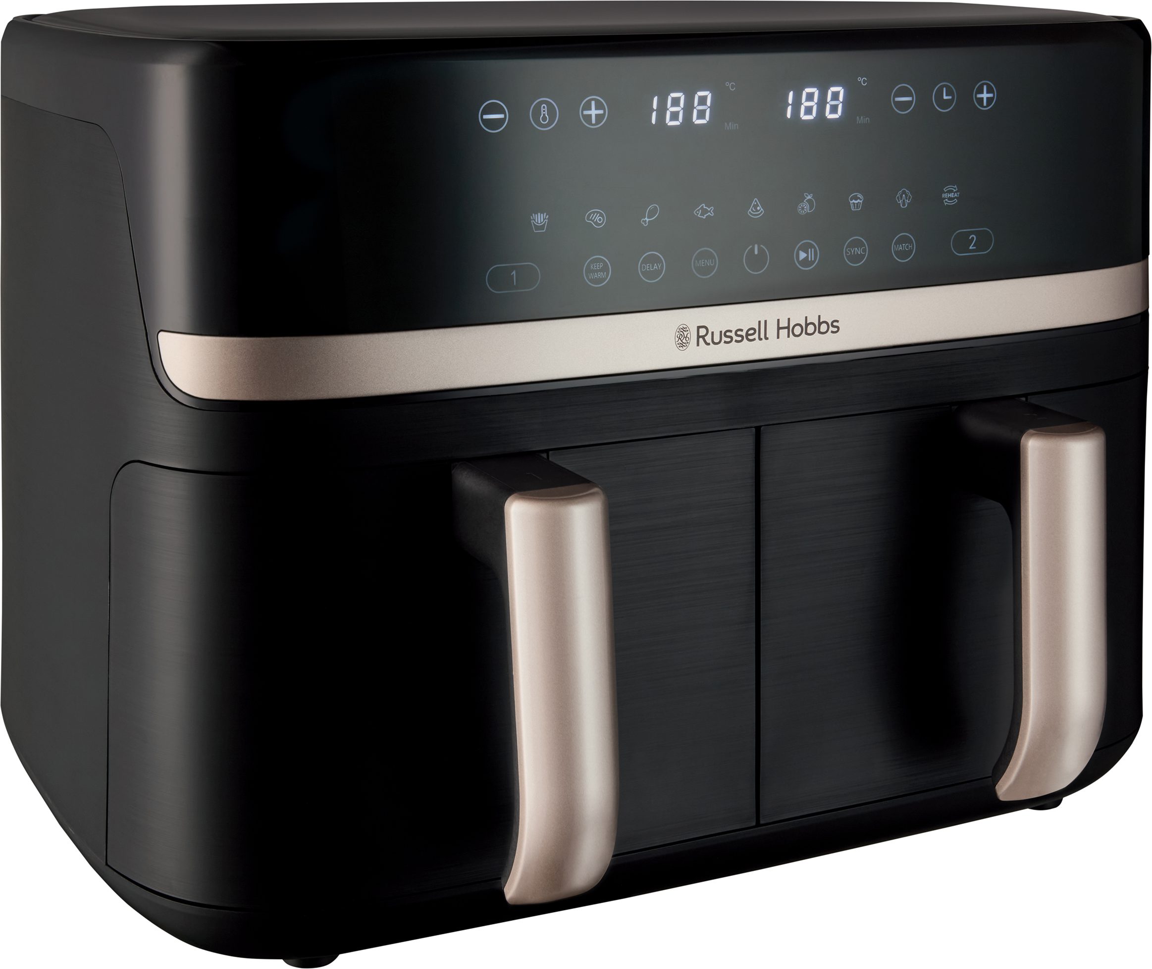 RUSSELL HOBBS 27680-56/RH SatisFry 9 l-es, kétkosaras airfryer