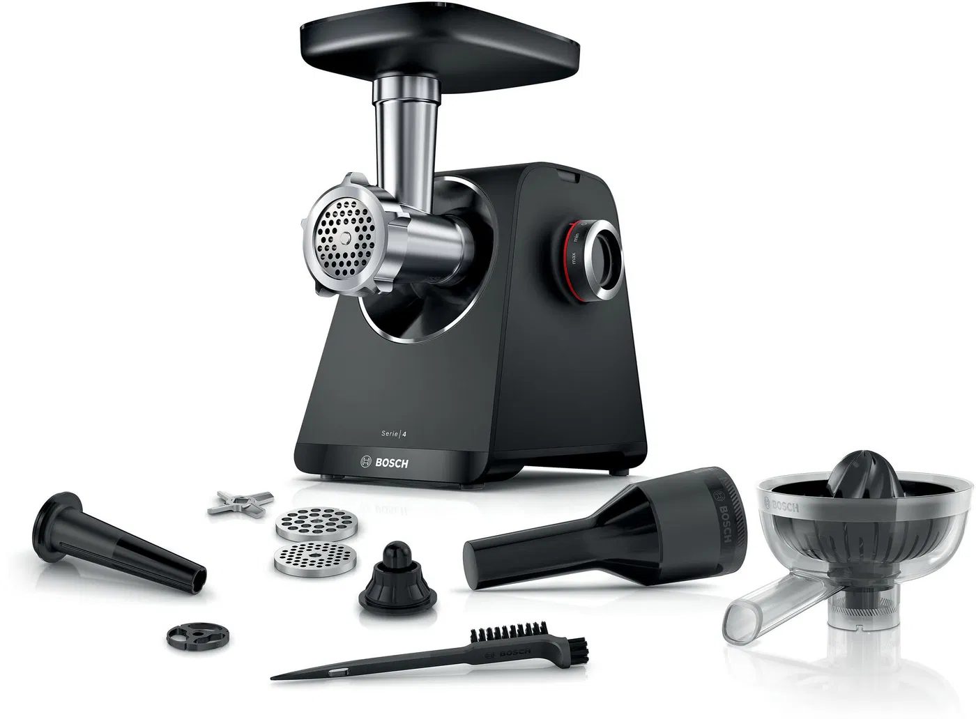 BOSCH MFWS430B MultiPower S4 húsdaráló 1900 W-os csúcsteljesítménnyel és citruspréssel