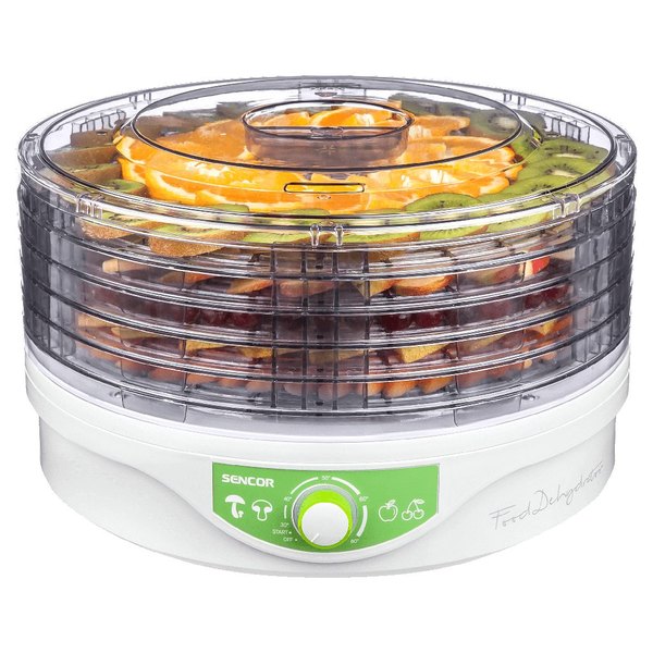 SENCOR SFD 2105WH fehér gyümölcsaszaló 5 szárítószitával