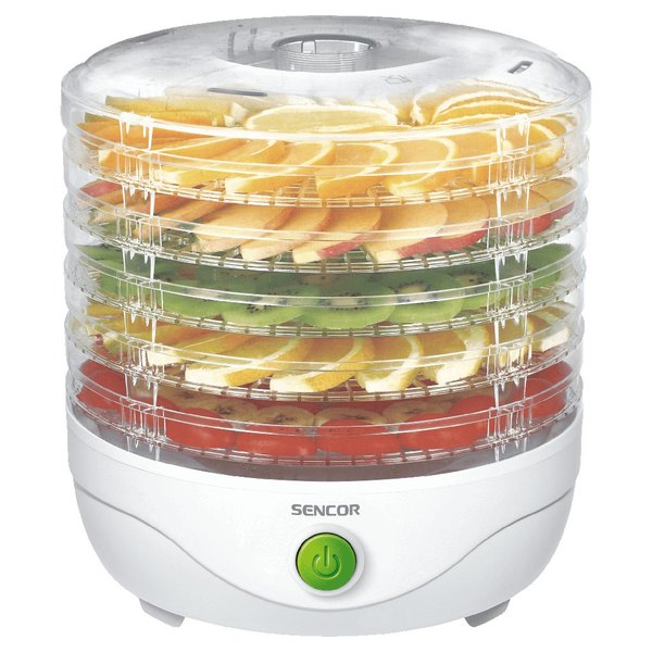 SENCOR SFD 750WH fehér gyümölcsaszaló 5 szárítószitával