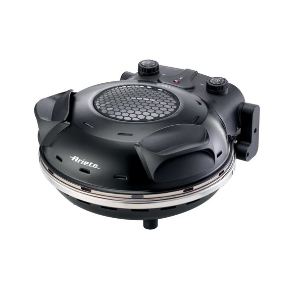ARIETE 928.BK fekete pizzasütő 33 cm-es tapadásmentes kőlappal