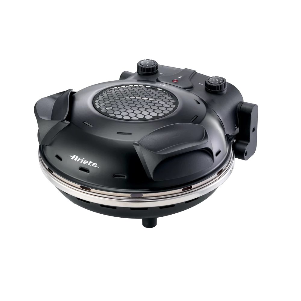 ARIETE 928.BK fekete pizzasütő 33 cm-es tapadásmentes kőlappal