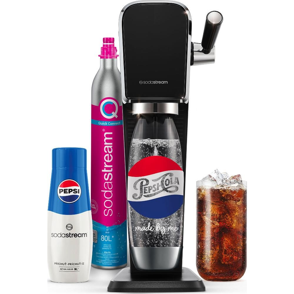 SODA STREAM SM ART Black Pepsi Megapack fekete szódagép Pepsi sziruppal
