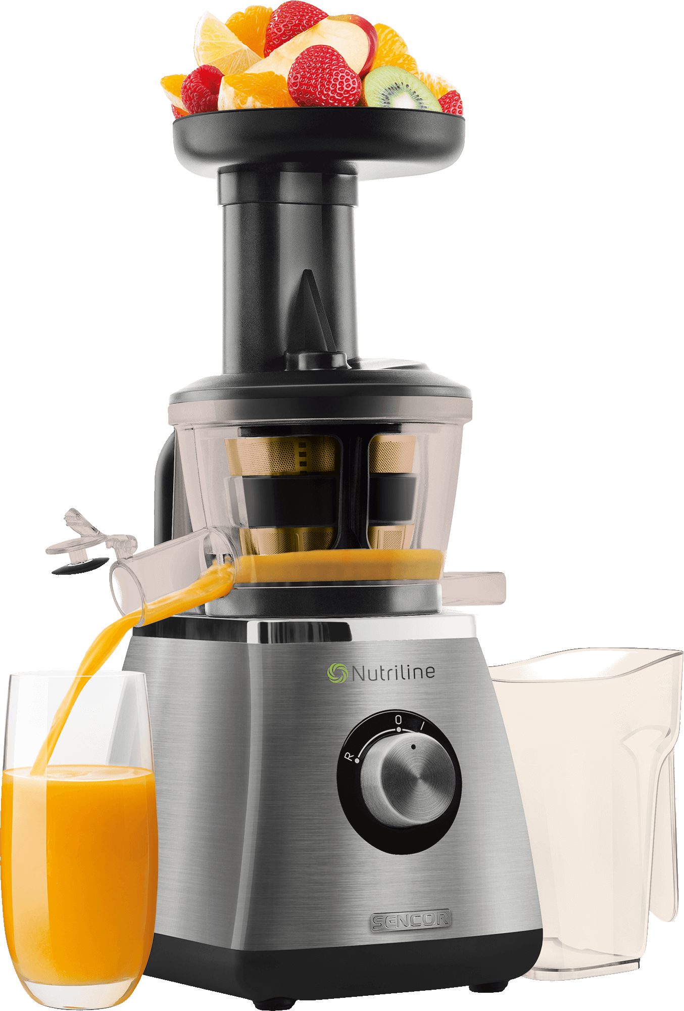 SENCOR SSJ 4050NP lassú gyümölcsprés 400 W teljesítménnyel